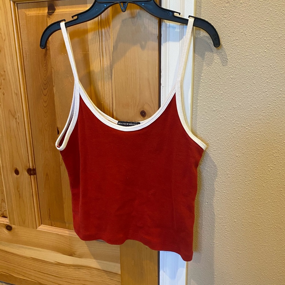 Red tank top